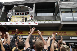 Podium : le troisième Romain Grosjean, Lotus F1 Team