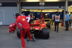 Ferrari SF71H at Scrutineering bay