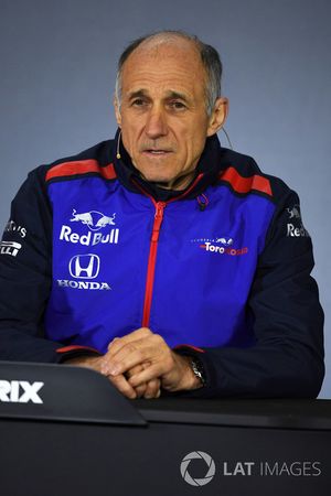 Franz Tost, director de Toro Rosso, en la rueda de prensa de la FIA