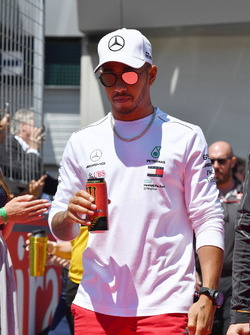Lewis Hamilton, Mercedes-AMG F1 on the drivers parade