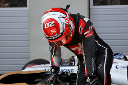 Kevin Magnussen, Haas F1 Team VF-18 in parc ferme