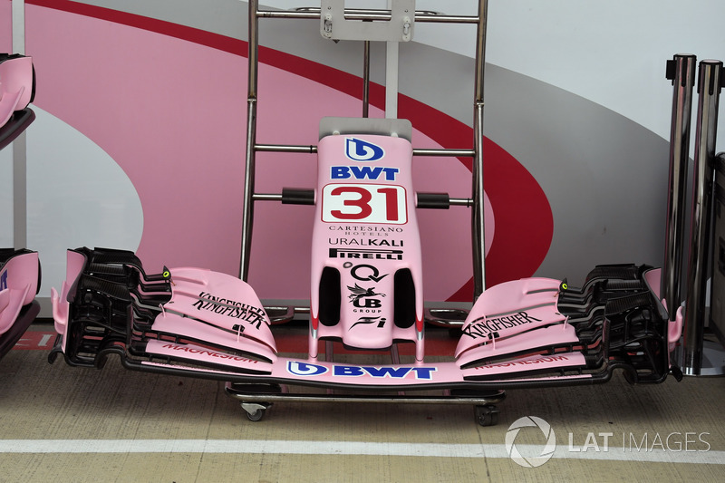Sahara Force India VJM10 nose and front wing