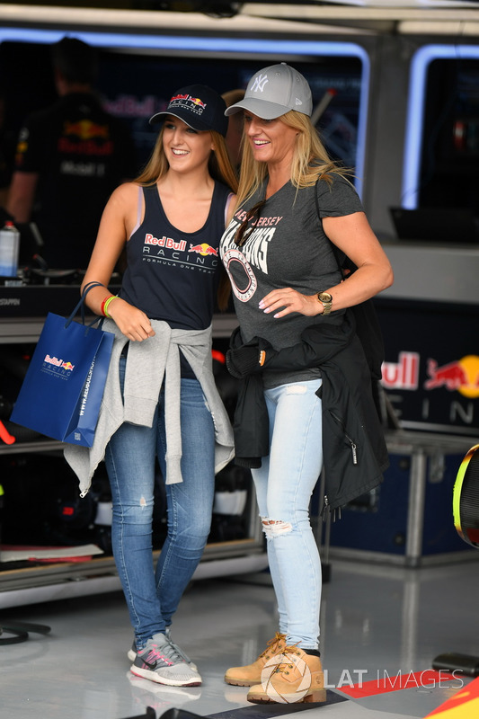 Guests in the Red Bull Racing garage