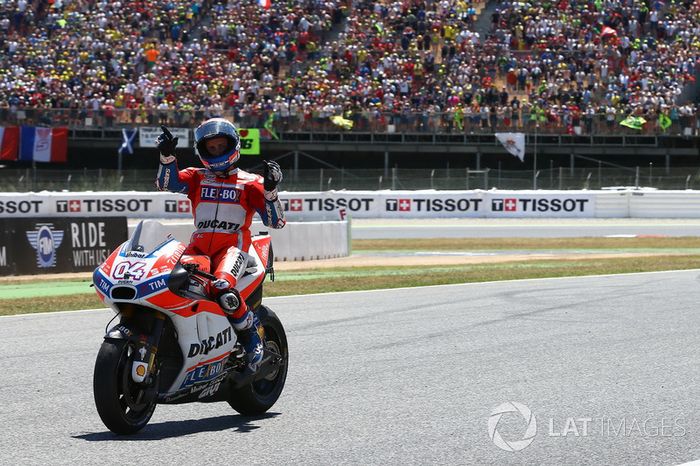Andrea Dovizioso, Ducati Team, celebra