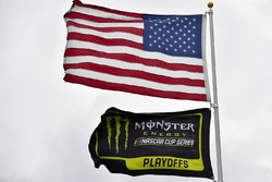 Flaggen: USA und Monster Energy NASCAR Cup Series Playoffs