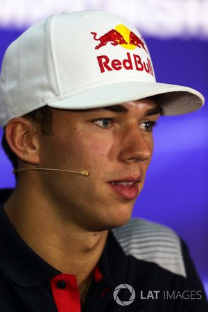 Pierre Gasly, Scuderia Toro Rosso en conférence de presse