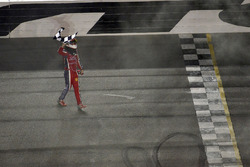 Ryan Reed, Roush Fenway Racing Ford celebrates his win with a burnout