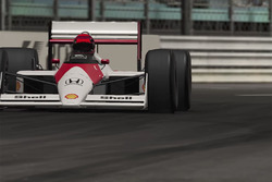1988 McLaren in Monaco in het donker