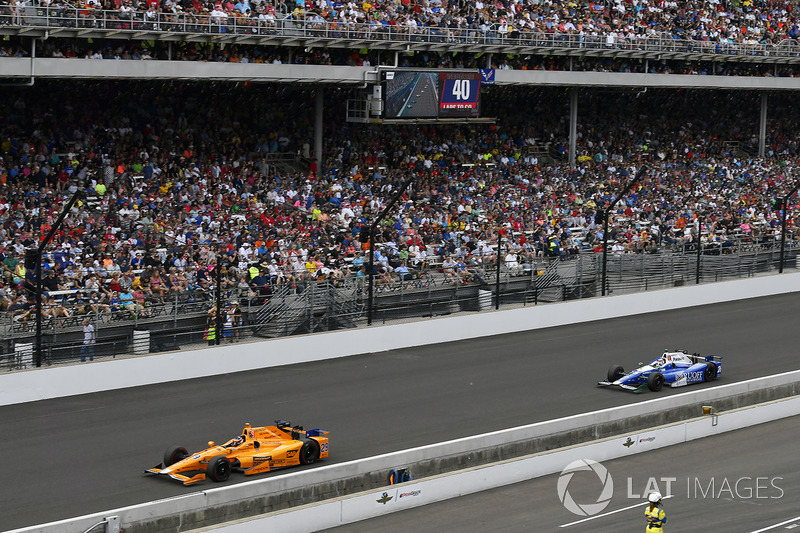 Fernando Alonso, Andretti Autosport Honda, Takuma Sato, Andretti Autosport Honda