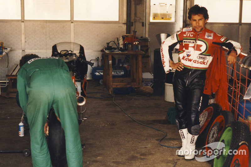 Adrien Morillas, Kawasaki Racing, ganador A1-Ring, 1988