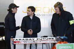 Jérôme d'Ambrosio, Dragon Racing, with Jay Penske in the garage