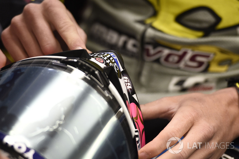 Jack Miller, Estrella Galicia 0,0 Marc VDS con el número de Nicky Hayden en su casco