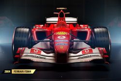 La Ferrari F2004 de 2004 dans F1 2017