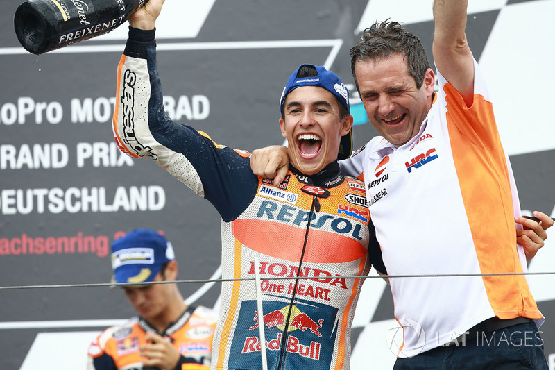 Podium: race winner Marc Marquez, Repsol Honda Team