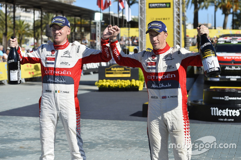 Il vincitori Kris Meeke, Paul Nagle, Citroën C3 WRC, Citroën World Rally Team