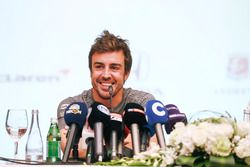 Fernando Alonso announces his deal to race in the 2017 Indianapolis 500 in an Andretti Autosport run McLaren Honda car