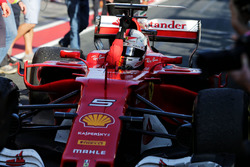 Race winner Sebastian Vettel, Ferrari SF70H