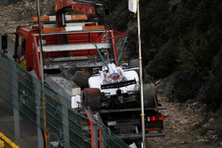 Auto von Felipe Massa, Williams FW40, nach Crash