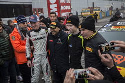 Elfyn Evans, Ford Fiesta WRC, 2. Kalle Rovanpera, Ford Fiesta WRC, Paolo Andreucci, Citroen DS3 WRC