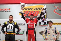 Podium: race winner Kevin Lacroix, second place Andrew Ranger, third place Gary Klutt