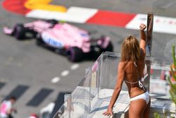 Girl watches the action