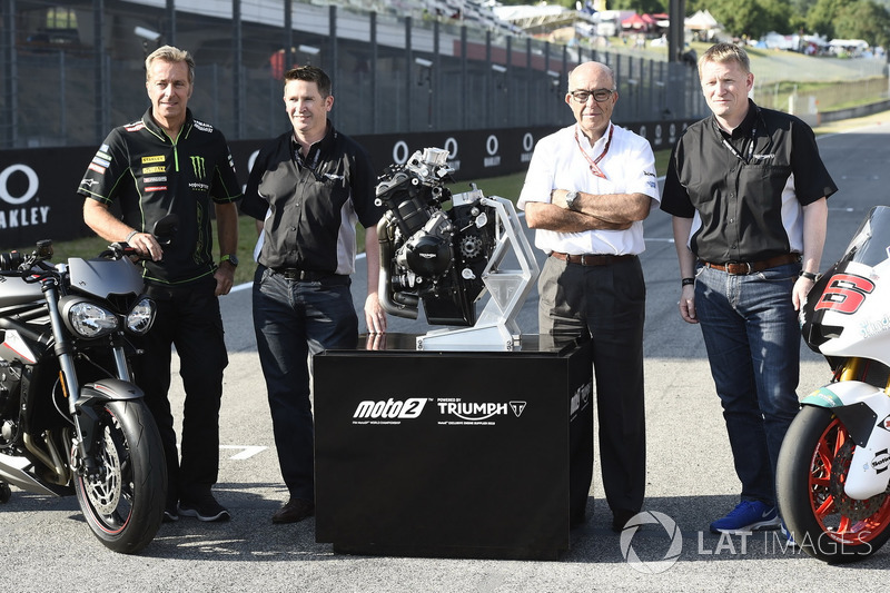 Triumph 2019 Moto2 motor tedarikçisi, Hervé Poncharal, Tech 3, Steve Sergent, Carmelo Ezpeleta, CEO 