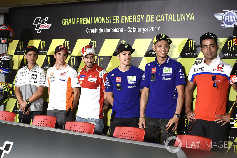 Alvaro Bautista, Aspar Racing Team, Marc Márquez, Repsol Honda Team, Maverick Viñales, Yamaha Factory Racing, Valentino Rossi, Yamaha Factory Racing, Danilo Petrucci, Pramac Racing
