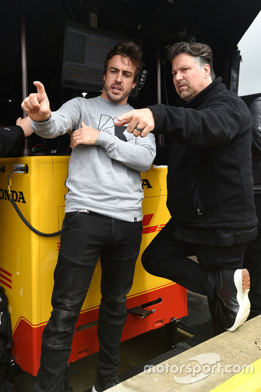Fernando Alonso e Michael Andretti