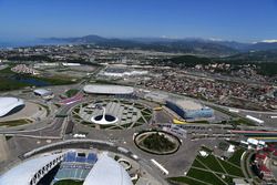 Sochi Autodrom aus der Vogelperspektive