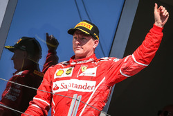 Podium: second place Kimi Raikkonen, Ferrari