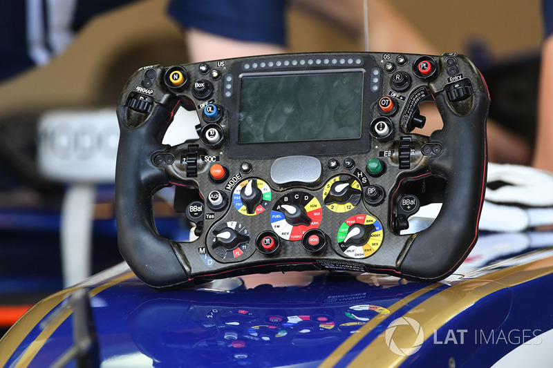 Sauber C36 steering wheel