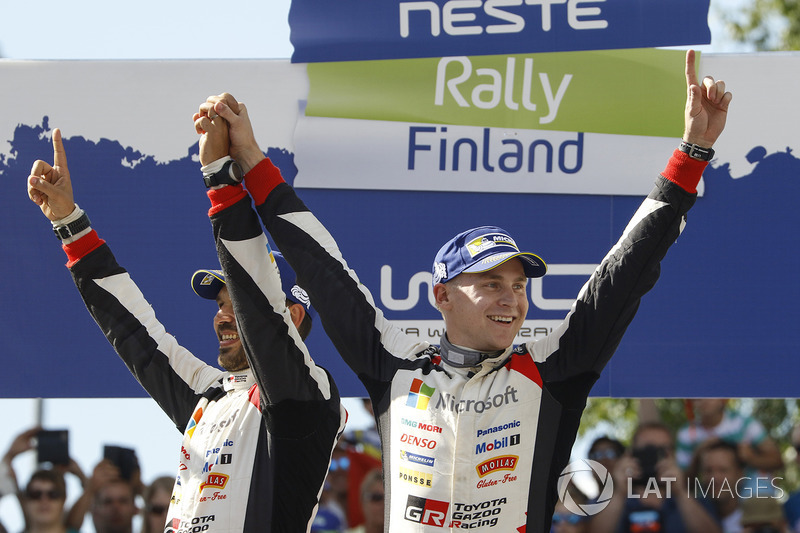 I vincitori Esapekka Lappi, Janne Ferm, Toyota Racing