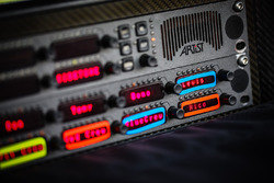 Mercedes AMG F1 pit gantry radio buttons