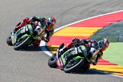 Jonathan Rea, Kawasaki Racing Team et Tom Sykes, Kawasaki Racing Team