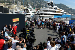 Gene Haas, Haas Automotion President and Maurizio Arrivabene, Ferrari Team Principal at the Pirelli
