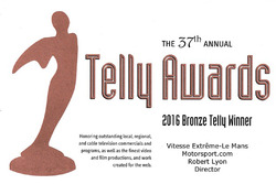 Bronze Telly Award: Vitesse Extrテェme Le Mans