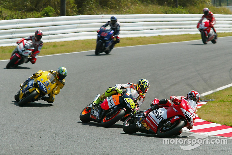 Loris Capirossi, Ducati Team, Valentino Rossi, Repsol Honda Team, Max Biaggi, Pramac Pons