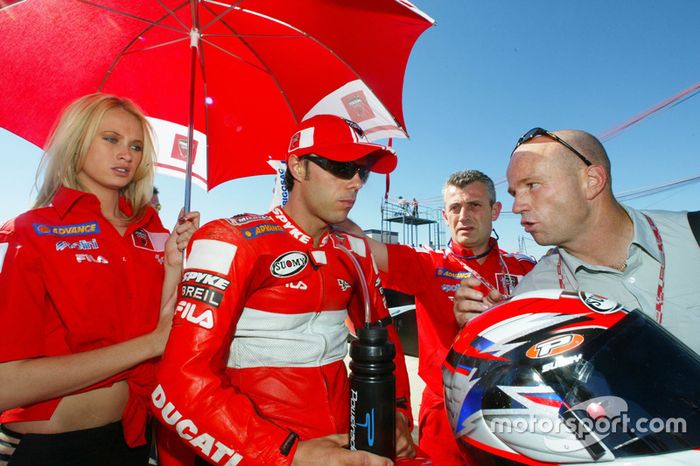 Loris Capirossi, Ducati Team and and Randy mamola