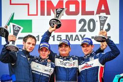 Podium: winners LMP3 #2 United Autosports Ligier JSP3 - Nissan: Alex Brundle, Mike Guasch, Christian England