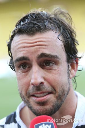 Fernando Alonso, McLaren at a charity football match with the media