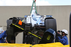Max Chilton, Chip Ganassi Racing Chevrolet auto chocado