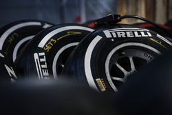 Pirelli tyres in the paddock