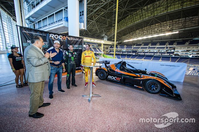 Presidente de Race of Champions  Fredrik Johnsson, Kurt Busch y Ryan Hunter-Reay