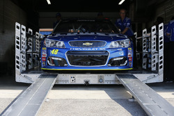 L'auto di Jimmie Johnson, Hendrick Motorsports Chevrolet, durante le verifiche