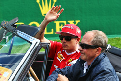 Kimi Raikkonen, Ferrari on the drivers parade