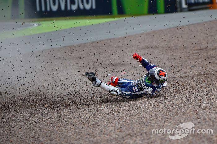 Jorge Lorenzo, Yamaha Factory Racing accidente