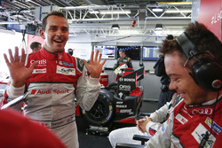 Oliver Jarvis, André Lotterer, Audi Sport Team Joest, Dr. Wolfgang Ullrich, directeur d'Audi Sport