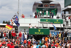 Podium: winner Lewis Hamilton, Mercedes AMG F1, second place Daniel Ricciardo, Red Bull Racing, third place Max Verstappen, Red Bull Racing