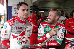 Norbert Michelisz, Honda Racing Team JAS, Honda Civic WTCC, Tiago Monteiro, Honda Racing Team JAS, Honda Civic WTCC after MAC3 qualifying