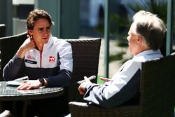 Esteban Gutierrez, Haas F1 Team avec Gene Haas, président de Haas Automotion